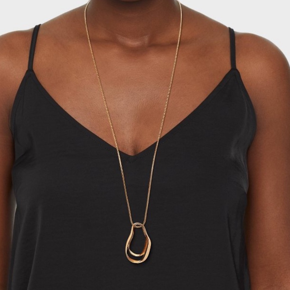 Organic Pendant Necklace - A New Day Gold - Picture 2 of 5